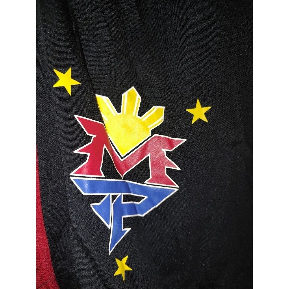 RARE Men's Nike Dri Fit Manny Pacquiao Black Boxing Shorts with HIS LOGO Size L